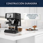 De'Longhi Stilosa - Máquina compacta de café expreso, espumador de leche