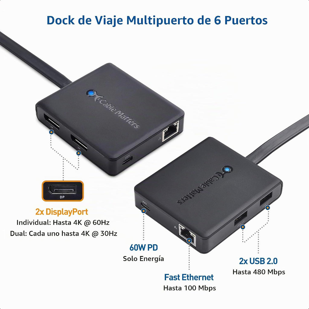 Cable Matters, 201055, hub USB 2.0, alimentado