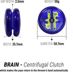 Yomega 2 Spinners Legendarios El Yo-Yo Original con Brain y Yo-Yo Transaxle Fireball para Juego de Trucos con Cuerda de Todos los Niveles + 5 Cuerdas Adicionales (Fireball Rojo/Negro-Brain Azul)