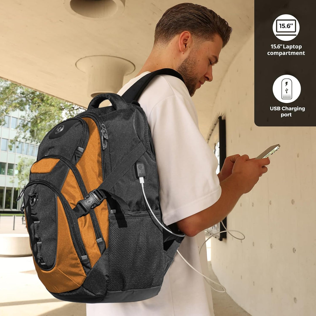 swissdigital Mochila para portátil de viaje de negocios, para hombr...