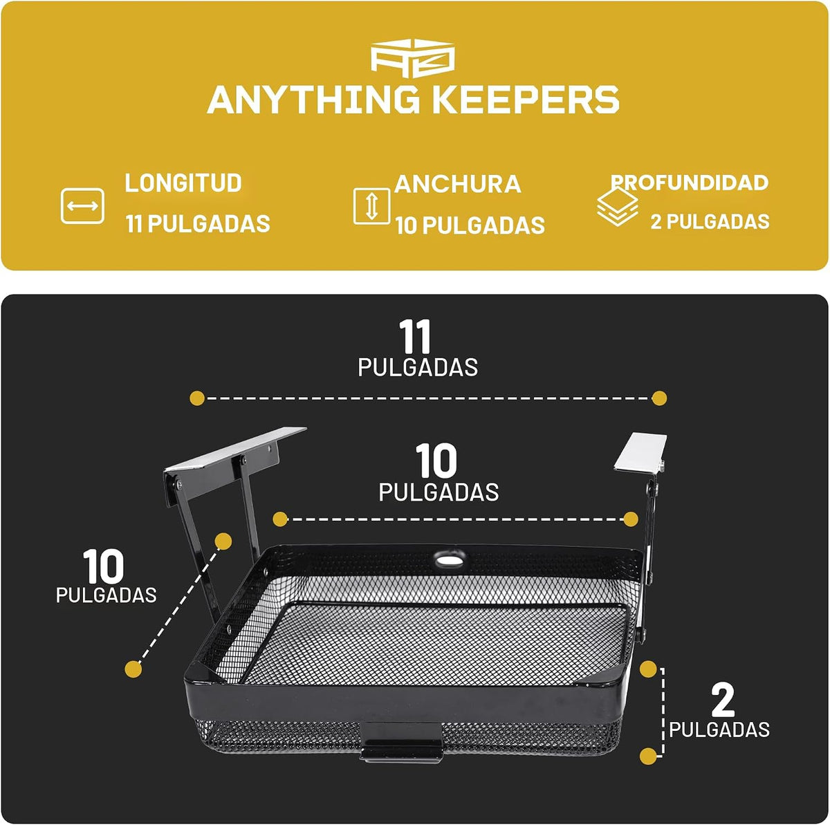 ANYThing Keeper – Organizador para escritorio de la oficina – almacenamiento de cocina y gabinete, RV