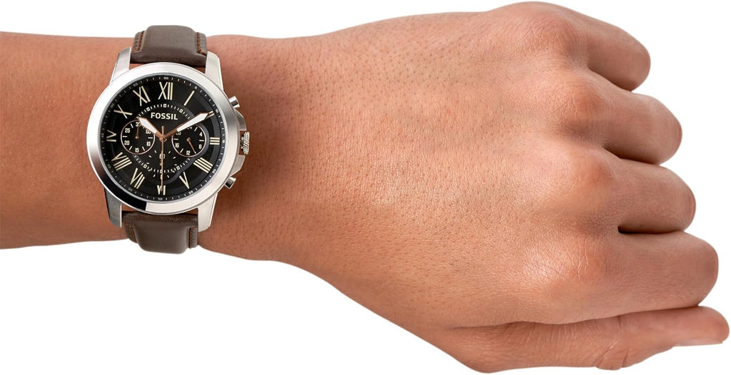 Fossil Reloj para hombre, reloj cronógrafo de cuarzo Grant