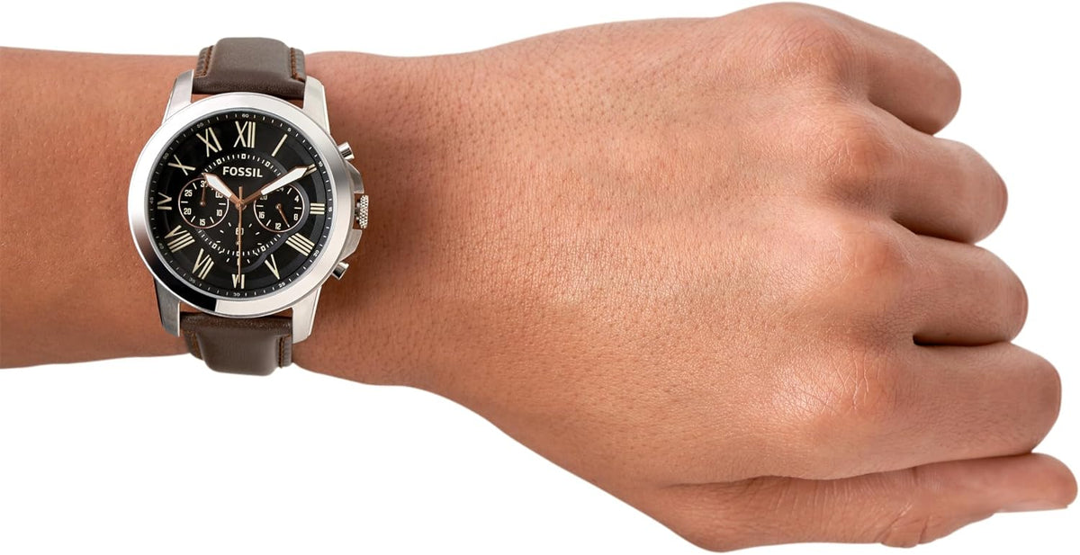 Fossil Reloj para hombre, reloj cronógrafo de cuarzo Grant