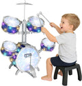 Juego de batería para niños pequeños de 1 a 3 años, kit de batería de jazz