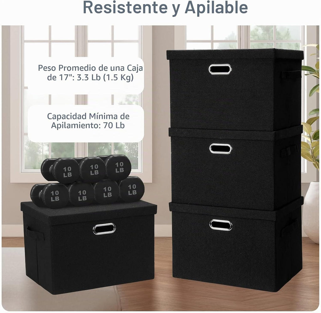 Contenedores grandes de almacenamiento plegables y apilables de
