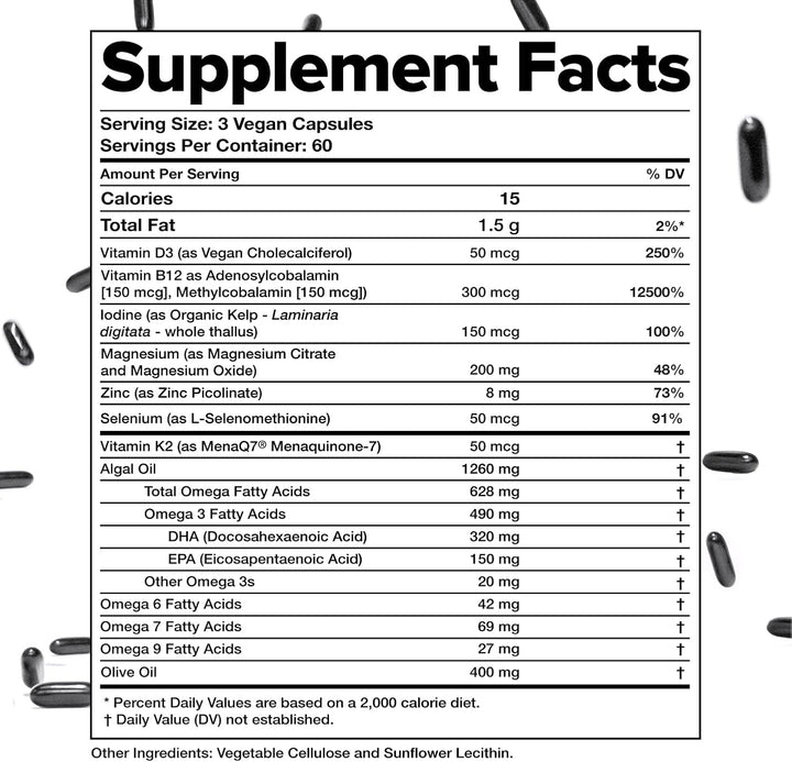 Complement Multivitamínico vegano esencial para mujeres y hombres -...