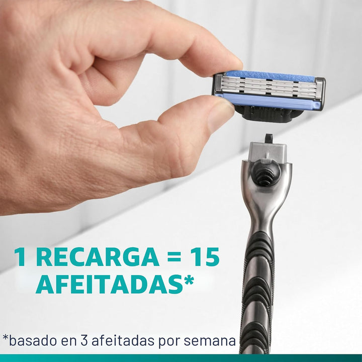 Gillette Mach3 - Repuestos de navaja para hombres, 15 repuestos de...