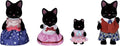 Calico Critters - Familia de gatos de medianoche - Figuras coleccionables