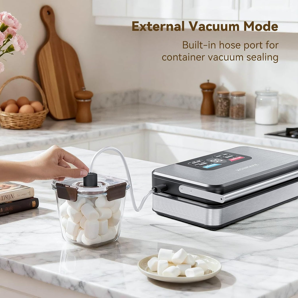Sellador al vacío 95kPa para alimentos, máquina selladora al vacío 10 en 1