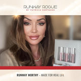 Runway Rogue Try Me x 3 Mini Long Wear - Juego de lápices labiales...
