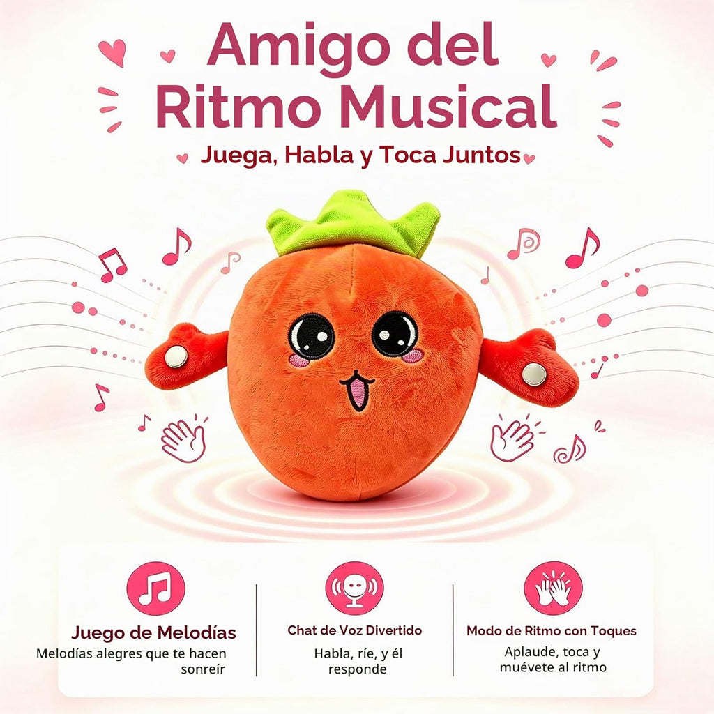 Juguetes sensoriales musicales, juego interactivo de juguetes de peluche