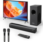 Barra de sonido para Smart TV,Barra de sonido 2.1CH con subwoofer,Máquina