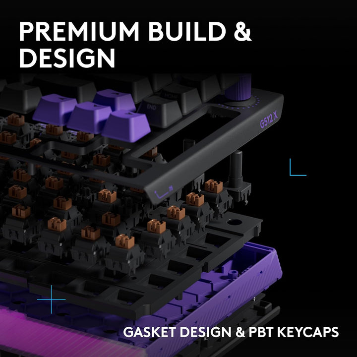 Logitech G 512 X 75 Dual SWAP, teclado analógico\/mecánico para jue...