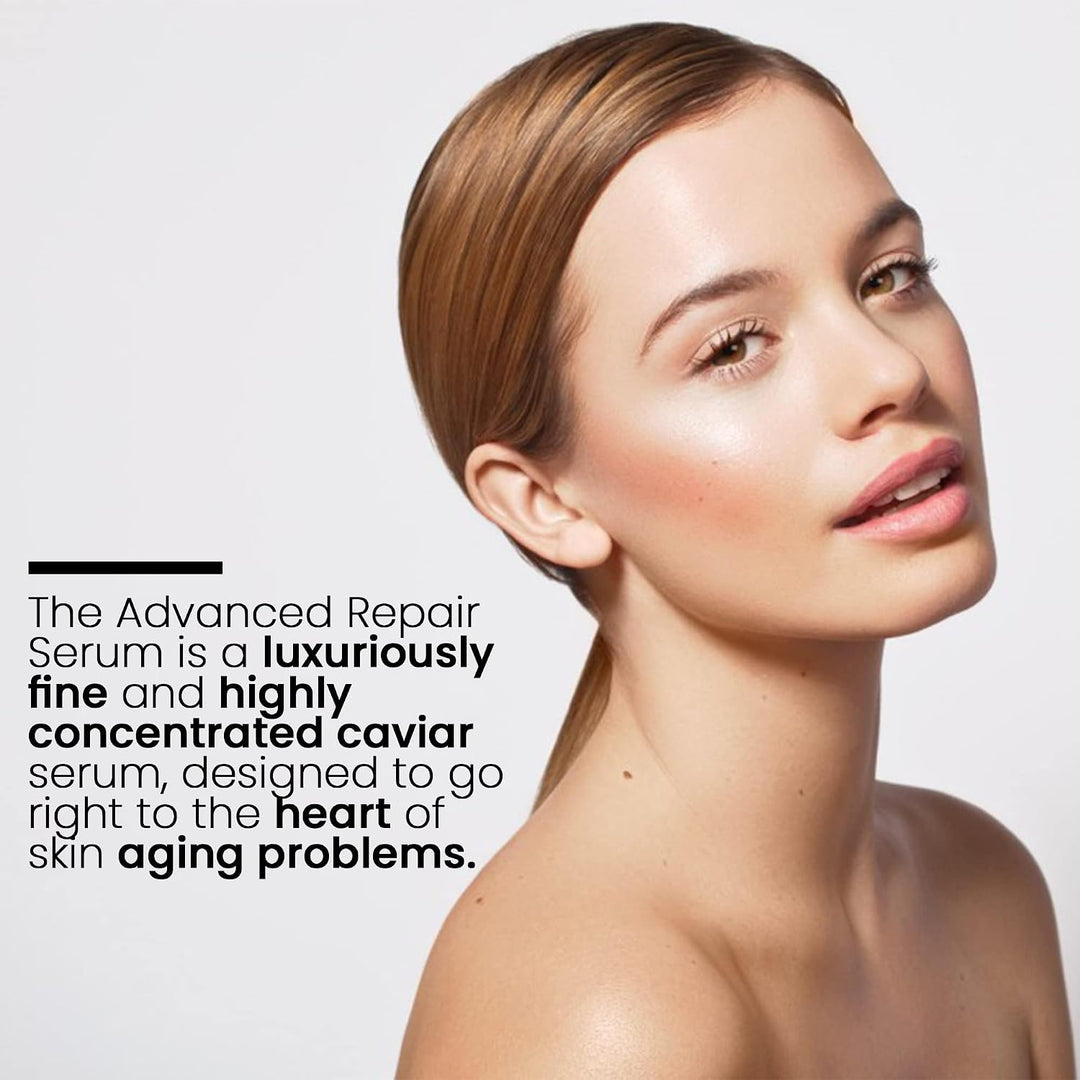 Suero facial de extracto hidratante de caviar \u2013 Suero de repar...