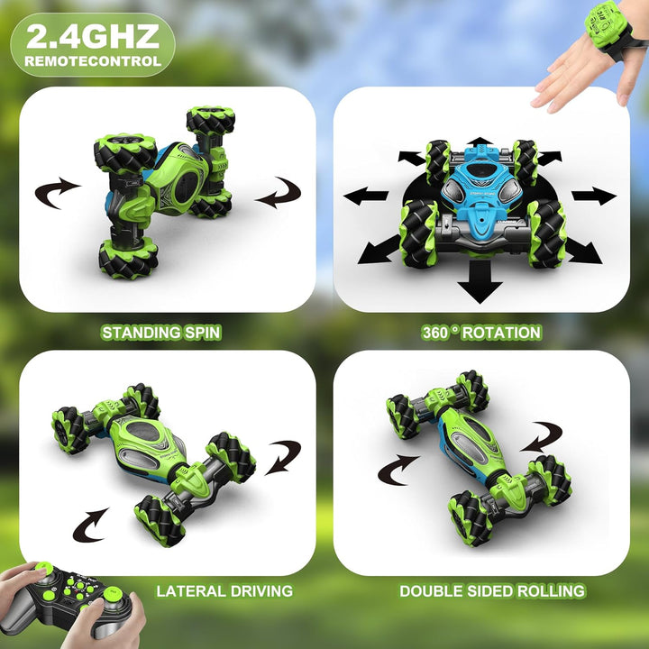 HOSHIPLAY - Coches RC, juguetes de auto de acrobacias con detección...