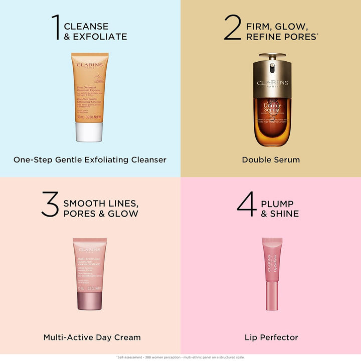 Clarins Smooth and Glow Starter Set | Juego exclusivo de cuidado de...