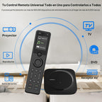 Mando a distancia universal SofaBaton X1S con hub, control remoto universal con actividades de un toque, personaliza la aplicación SofaBaton, compatible con 60 dispositivos, compatible con Alexa y