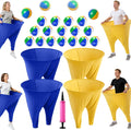 Pantalones de Abuela Juego de Patio Juegos de Fiesta Raros Pantalones con Pelotas que Rebotan y Bomba de Aire Pantalones de Abuela de Gran Tamaño Juego al Aire Libre para Adultos y Familia