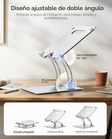 Nulaxy Soporte para portátil totalmente ajustable para escritorio,...