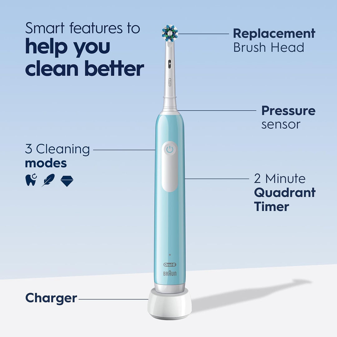 Oral-B Pro 1000 CrossAction - Cepillo de dientes eléctrico, Verde