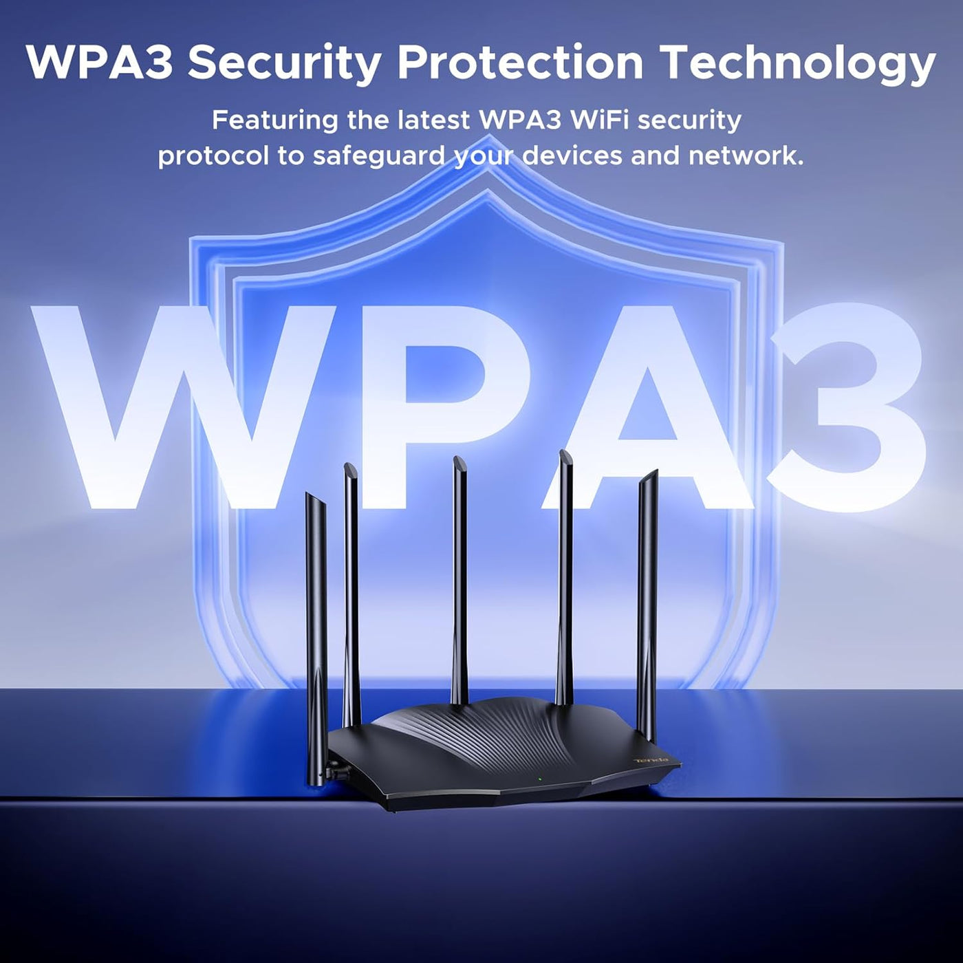 Tenda Enrutador WiFi 6, AX3000 Router inalámbrico Gigabit de doble...
