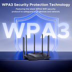 Tenda Enrutador WiFi 6, AX3000 Router inalámbrico Gigabit de doble banda para el hogar