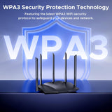 Tenda Enrutador WiFi 6, AX3000 Router inalámbrico Gigabit de doble...