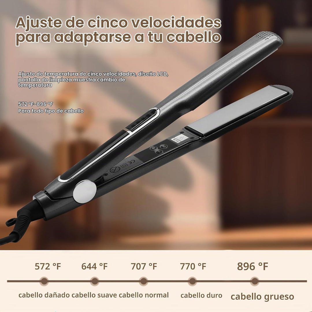Plancha de pelo de hierro para mujeres, plancha plana pequeña planc...