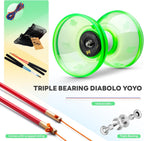 MAGICYOYO Yoyo Diabolo de 4" para niños con rodamiento triple profesional