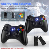 Gamrombo 2 Pack Replacement for Xbox 360 Controller, Wireless Contr...