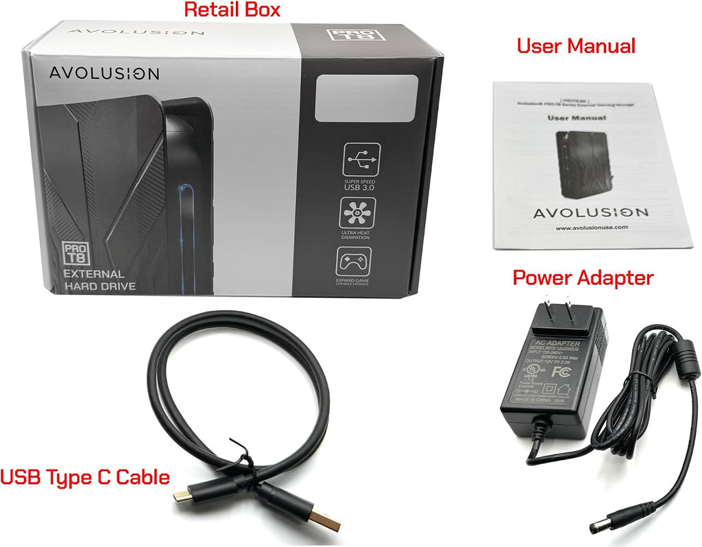 Avolusion PRO-T8 - Disco duro externo USB 3.0 de 4 TB para PC y portátil con sistema operativo Windows