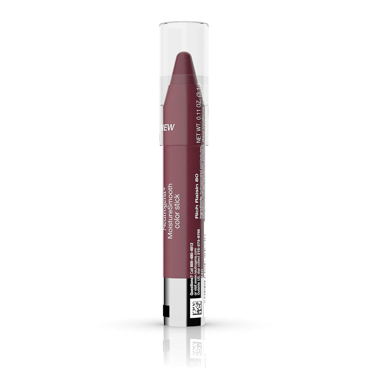 Lápiz de color Moisturesmooth Neutrogena, pasa rica, 2-1 unidad