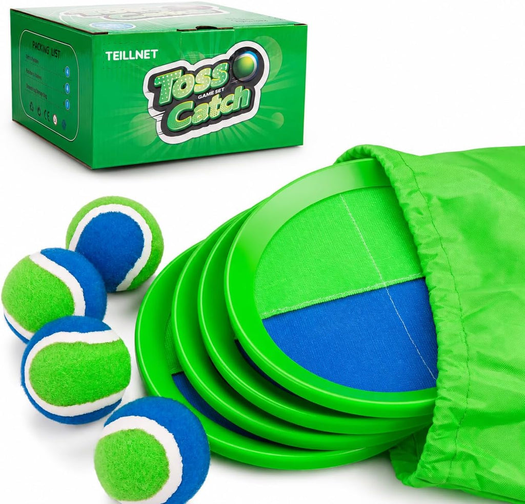 Juego de pelotas para lanzar y atrapar mejoradas, juguetes para niños, juegos al aire libre, entrenamiento de béisbol, resistente y resistente al agua para playa, piscina, patio, regalo