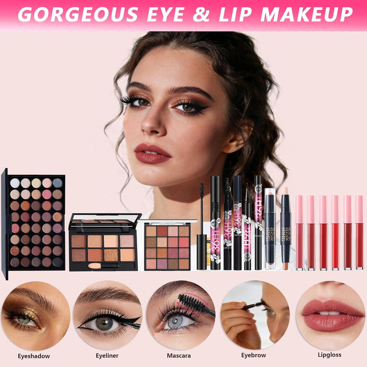 Kit completo de maquillaje todo en uno para mujeres, juego de regal...