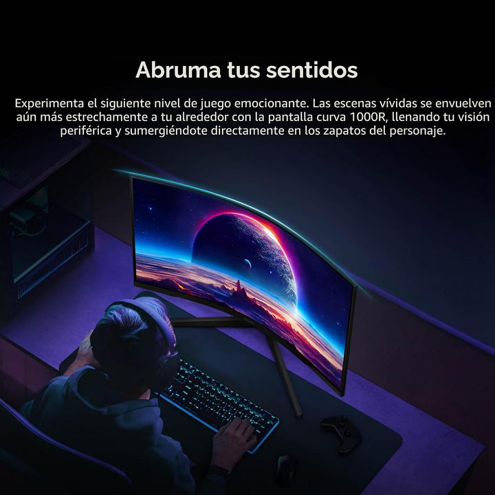 Samsung 27-pulgadas Odyssey G55C Serie QHD 1000R Monitor de juegos...