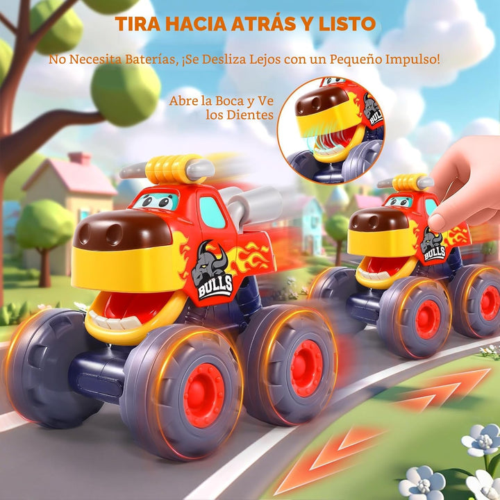 OCATO Juguetes de auto para niños de 1 año, camión monstruo de jugu...