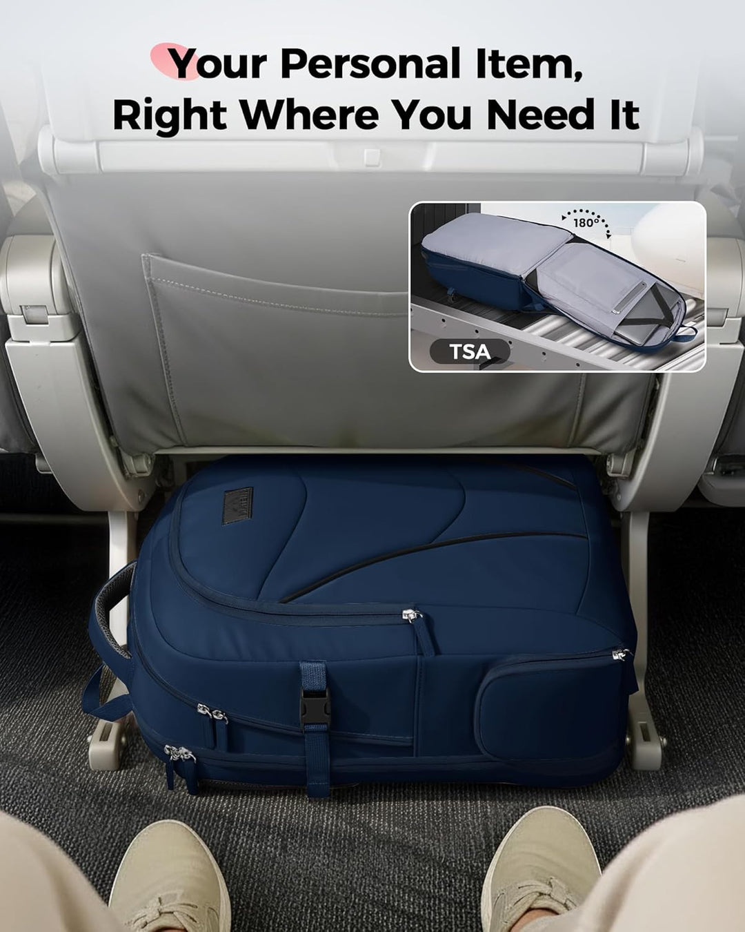 MATEIN HER Mochila de trabajo para laptop con compartimento para al...