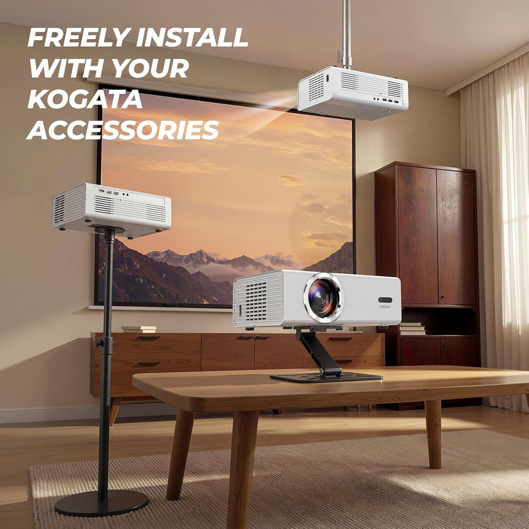Proyector inteligente con WiFi y Bluetooth, proyector 4K compatible...