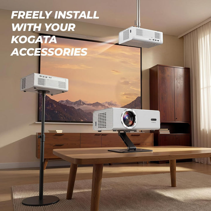 Proyector inteligente con WiFi y Bluetooth, proyector 4K compatible...