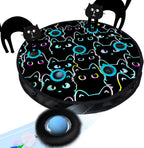 ORSDA Juguetes para Gatos, Pelota Interactiva Rodante Rápida en Bolsa, Escondite y Búsqueda para Gatos de Interior, Pelota Móvil Activada por Movimiento con Chirrido, Juego de Atrapar Ratones con
