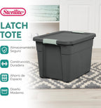 Sterilite - Bolsa de almacenamiento con tapa para el hogar y la oficina, 12 galones, paquete de 6