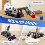 4DOF Kit de brazo robótico para niños compatible con Arduino IDE, programación ESP32 Kit de construcción de brazo robot inteligente STEM juguete educativo de escritorio con joystick y control de
