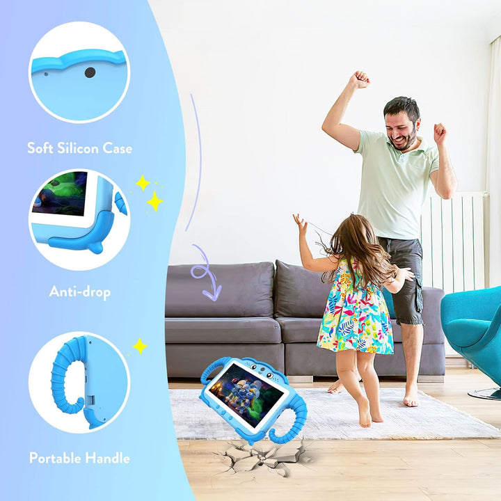 Tableta para niños de 7 pulgadas para niños de 3 a 7 años, tabletas...