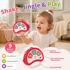 Juguetes musicales para bebés, reproductor de música 2 en 1 y