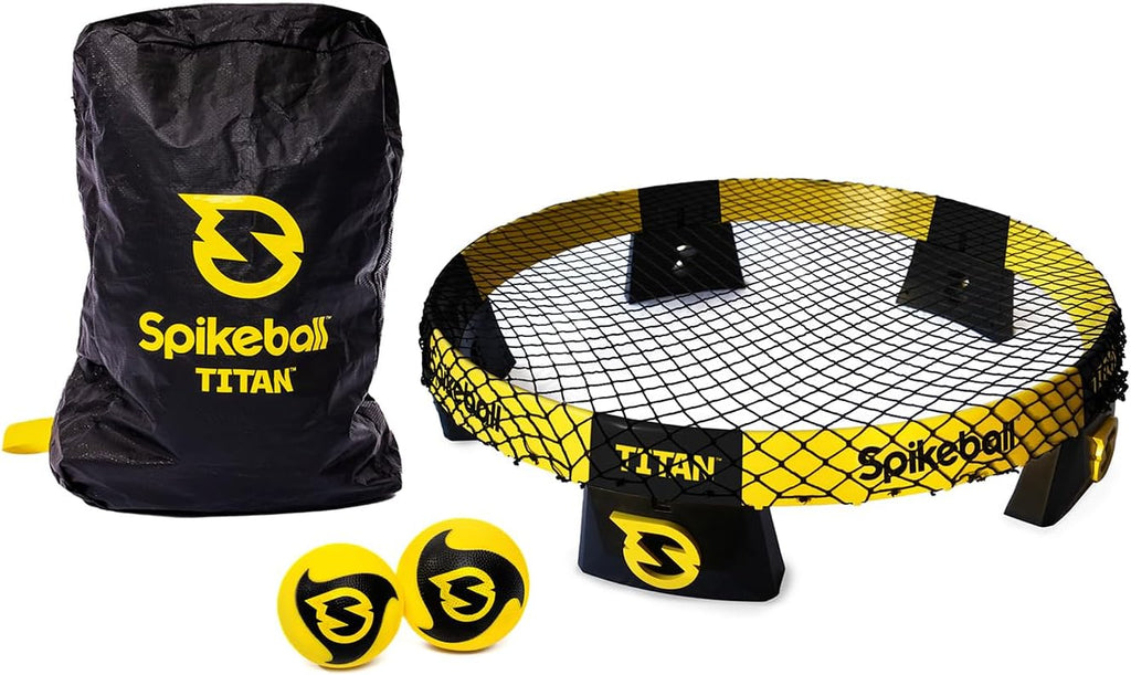 Spikeball Titan Game Set, marco más fuerte, 1 bola profesional y 1 pelota