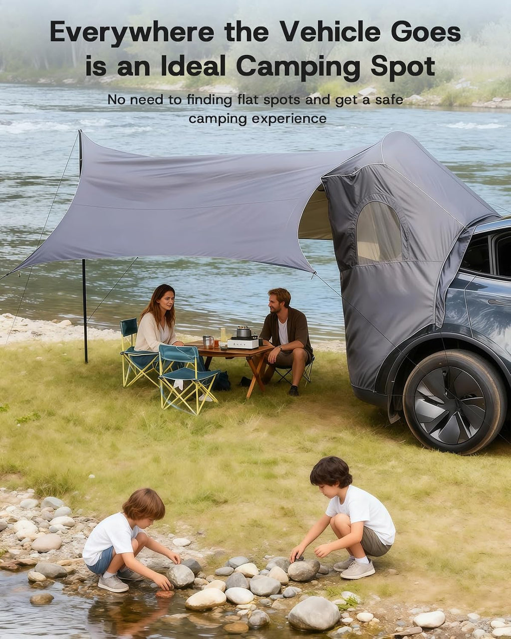 Tienda de campaña para portón trasero con toldo para Tesla Model Y