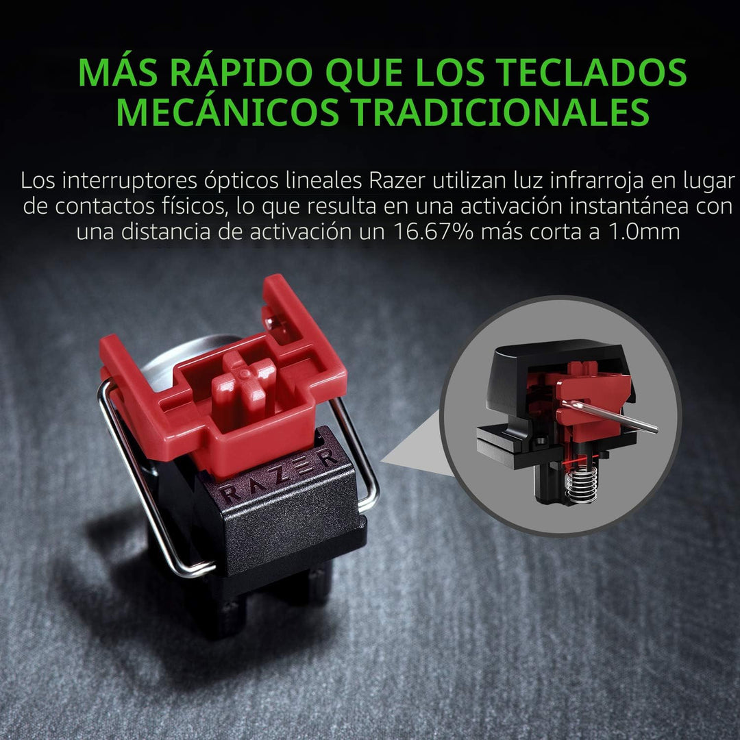 Razer Teclado para Juegos Huntsman Mini 60%: Interruptores Ópticos...