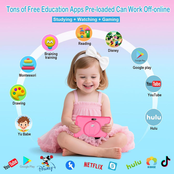 Tableta para niños, tableta de 10.1 pulgadas para niños con funda i...