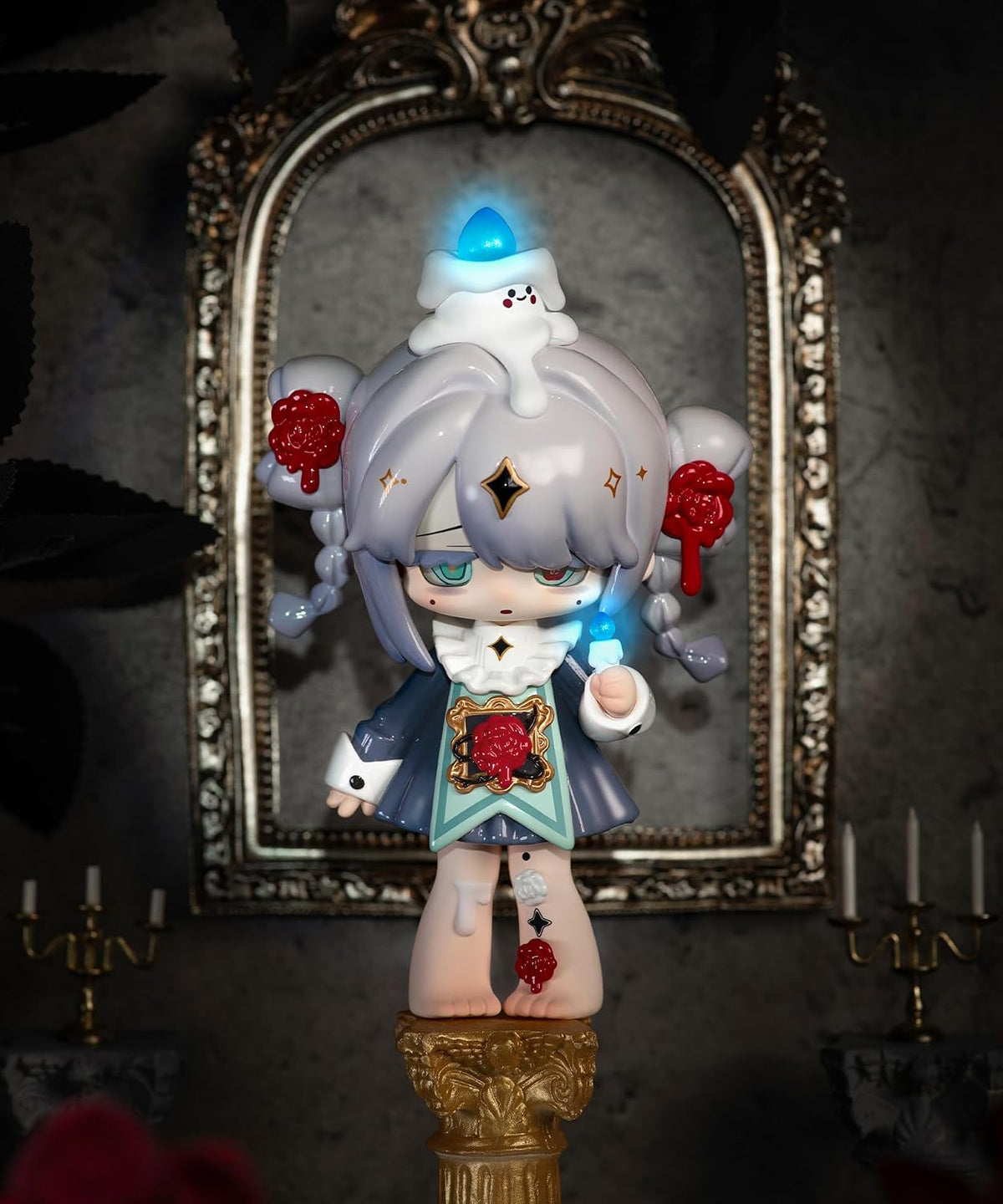 Figura de caja sorpresa de Anime CALEMBOU, linda figura Chibi de la serie Cute Crow Paradise de caja sorpresa para adorno de escritorio, juguetes coleccionables de PVC para regalos de cumpleaños
