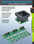 Commountain Cargador multiunidad para radios Kenwood TH-D74A NX-3220 NX-320 NX420 NX3200 NX3300 NX3320 NX3400 TK-2173 TK2360 TK3170 TK3173 TK33600 KNB, Reemplazar KB Cargador de seis bandas SC-256